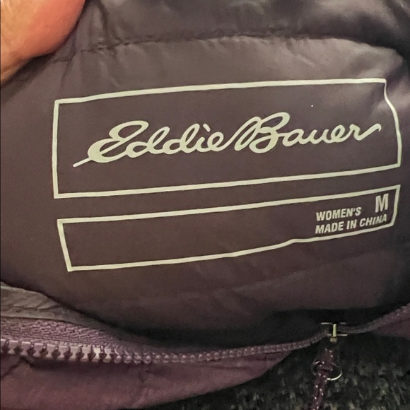 Eddie Bauer EB650 Down Filled Purple
Hooded Long Packable Puffer Coat  M - Picture 13 of 13
